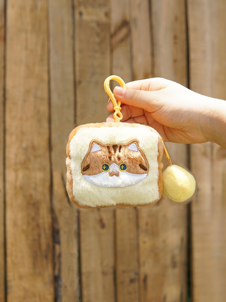 Cute Kitty Pattern Yellow&Brown Cartoon Coin Purse