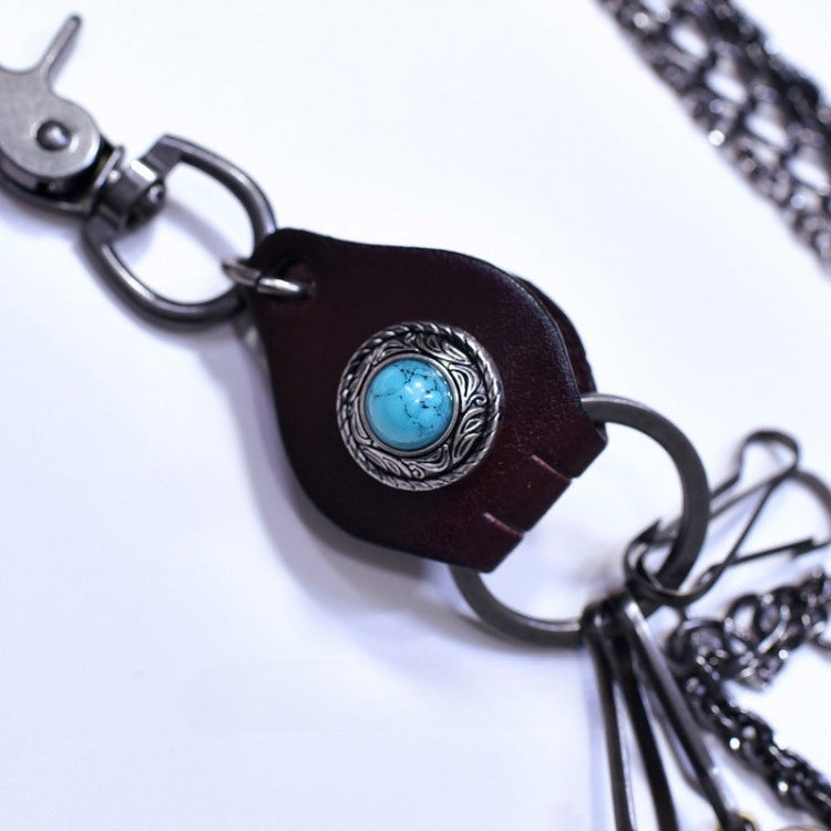 Schwarzer Steampunk-Hüftgürtel mit Kreuzanhänger