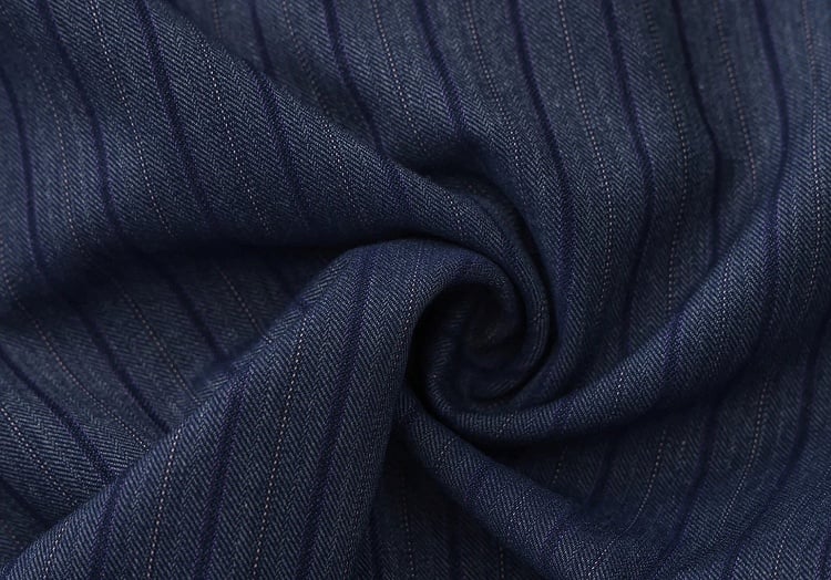 Striped Fabric Lolita Pants Blue Dark Ouji