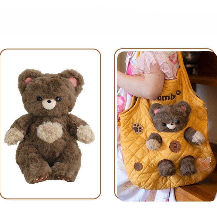 Design Yellow Detachable Bag With 3 Cut-out Crossbody Options Plushie