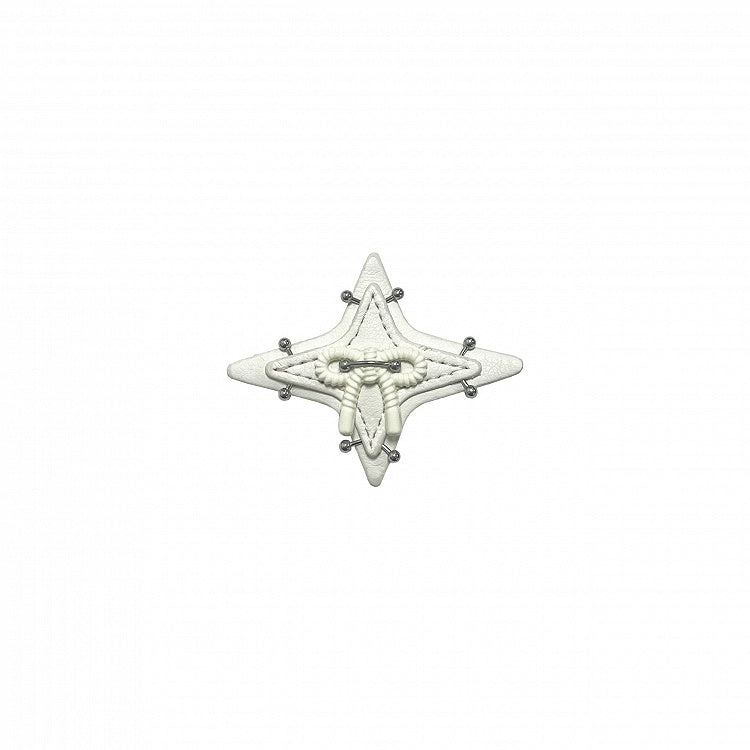 Black/White Star-shaped Punk Hairclip