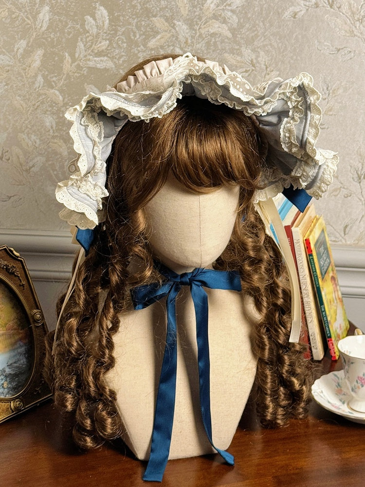 Blue / Brown Lolita Bonnet