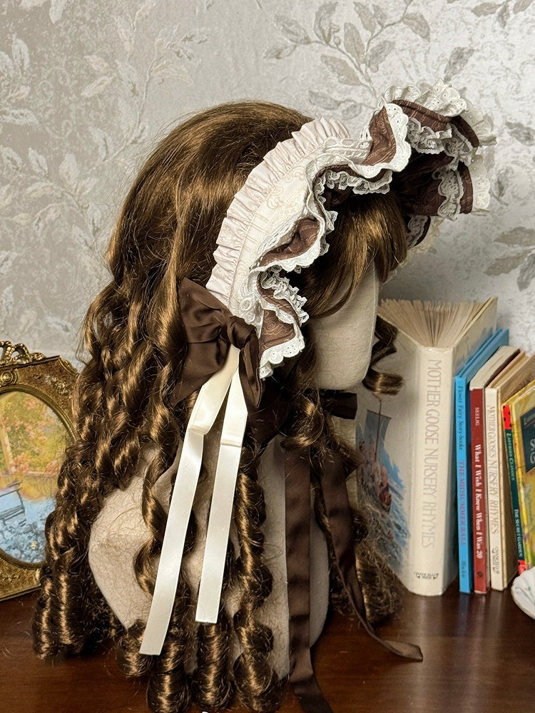 Blue / Brown Lolita Bonnet