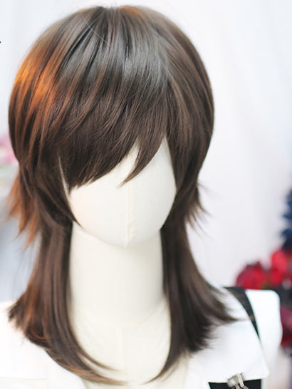 40-45CM Ouji Length Above Wig Bust White/Brown/Black Straight