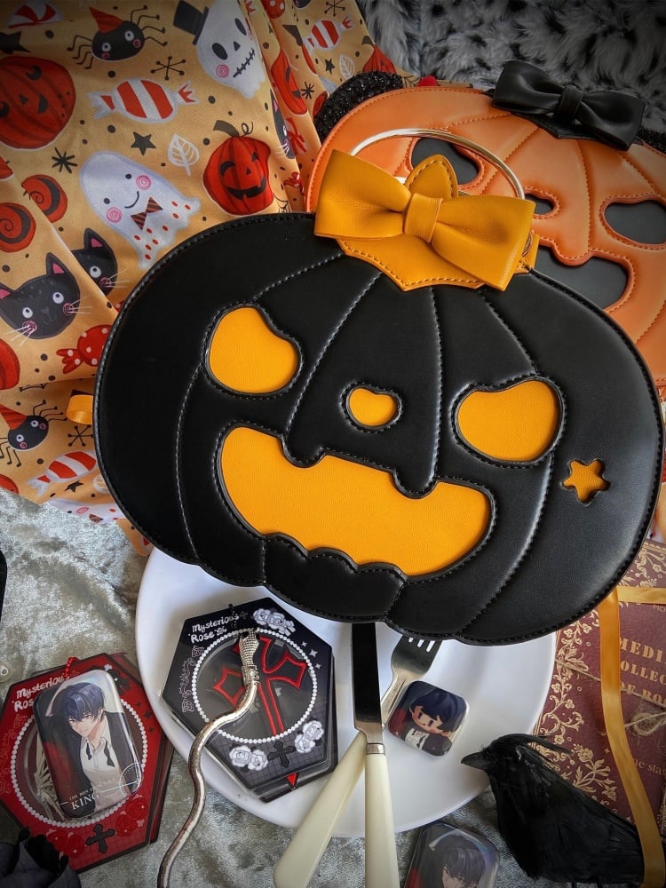 Halloween Schwarzer Kürbis Ita Tragetasche