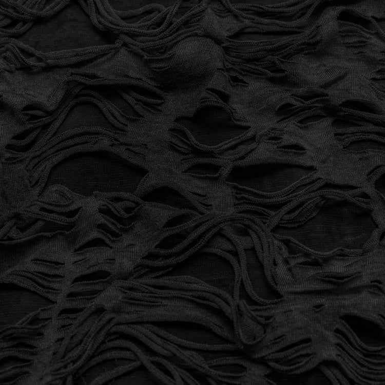 Schwarzer Wasteland Punk Decayed Mantel