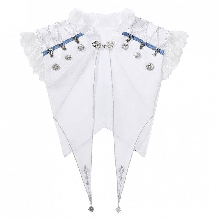 Spitzenbesatz Ouji Kragen Lolita Weiß