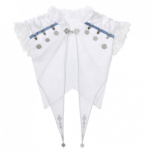 Spitzenbesatz Ouji Kragen Lolita Weiß