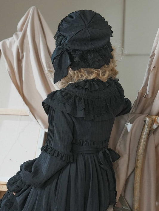 Baby Hat Black Kuro Lolita