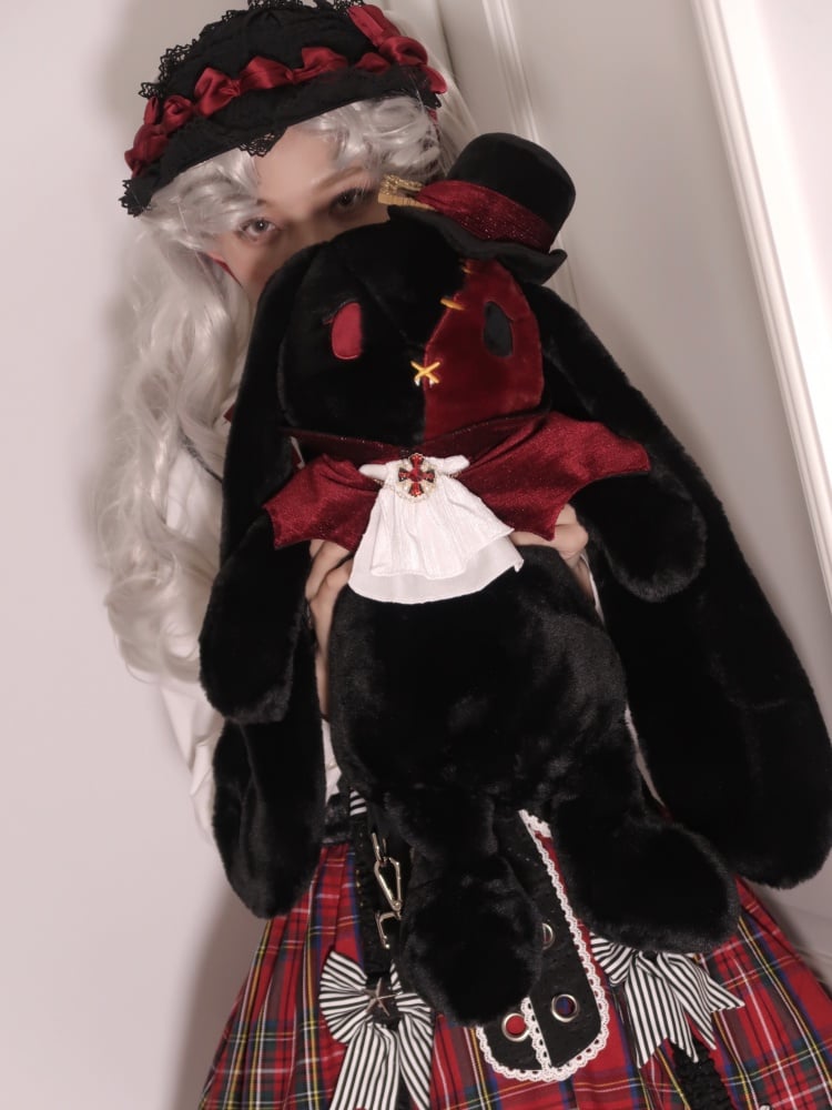 Vampirhase Dracula Gothic Tasche Schwarz und Rot