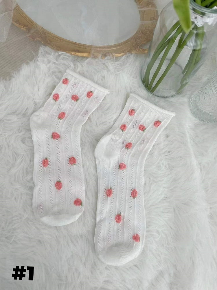 Chaussettes blanches Sweet Lolita