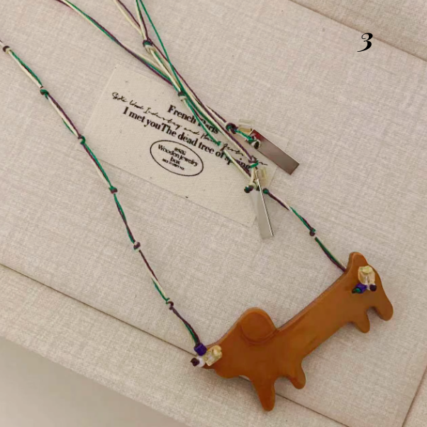 Y2K Cute Puppy and Cat Necklace