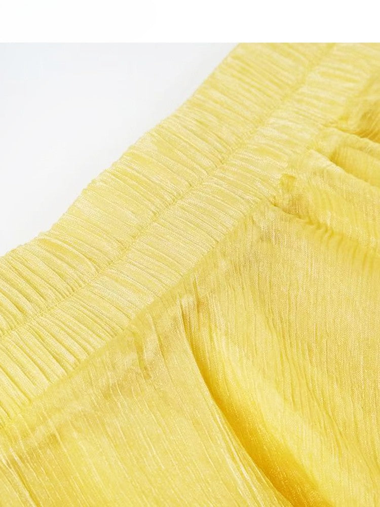 Yellow Summer Skirt Y2K