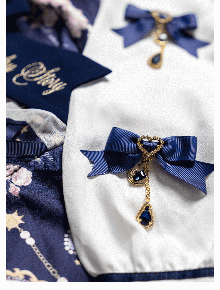 Colors 5 Kei Jirai Celestial Moon Star Gemstone Collection Bowknot Hairclips