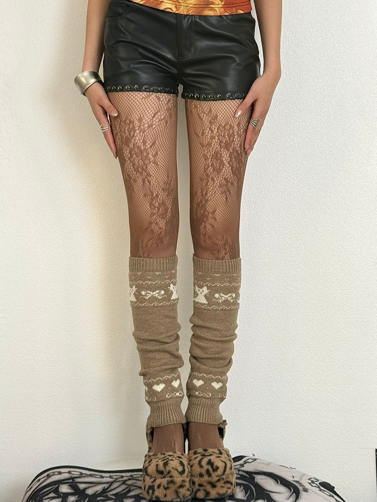 Options Floral 5 Color Y2K Pattern Tights