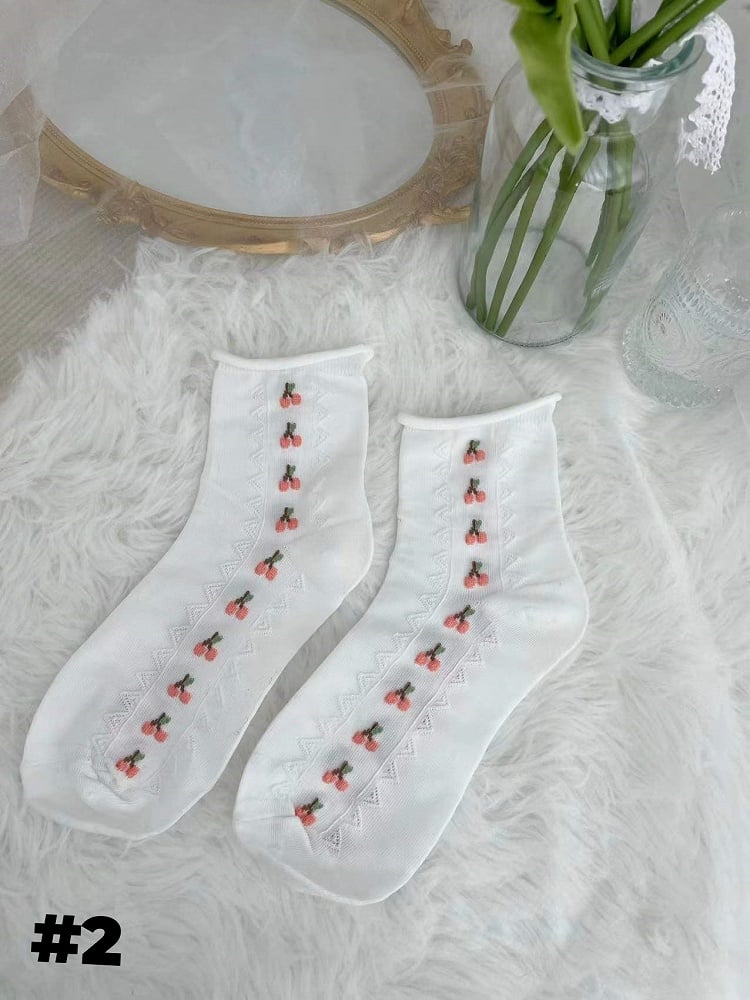 Chaussettes blanches Sweet Lolita