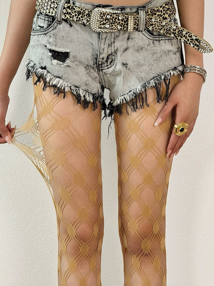 Cut-out Design Punk Color Options 5 Tights