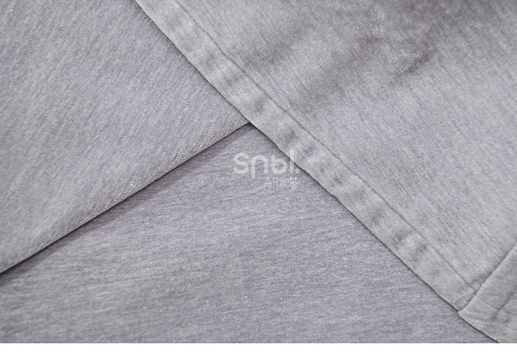 Grey Cheongsam Style Banded Collar Long Sleeves Top