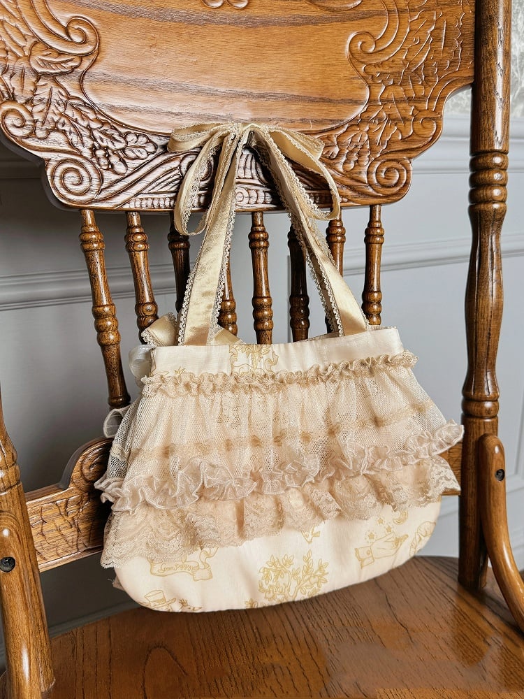 Bag Champagne Hand / Silver Black