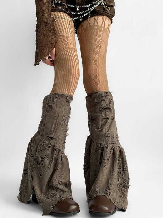Wasteland Punk Brown Leg Warmers