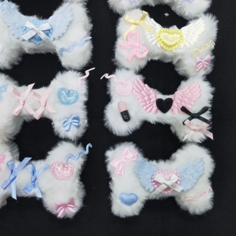 Plush Bone-shaped Hairclip