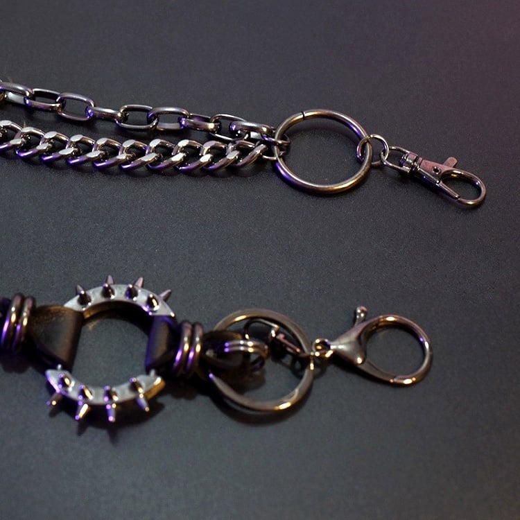 + Chain Belt Details Black Waist Star