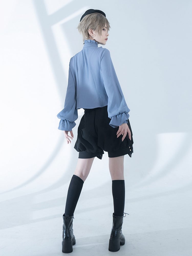 Ouji Lolita Belt Shorts Black Prince Corset Style Waist