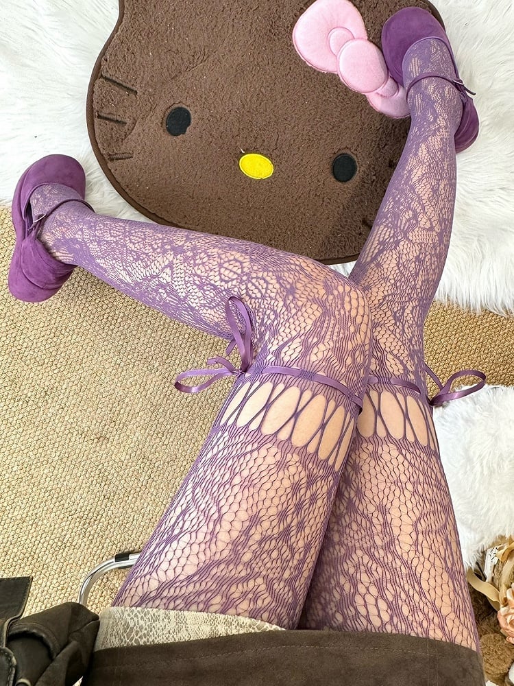 Tights Self-tie Y2K Hollow-out Color 6 Options Straps Design