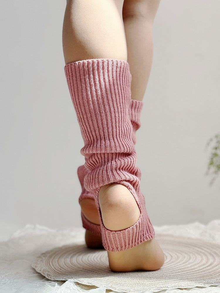 Pink Lolita Knitted Leg Warmers