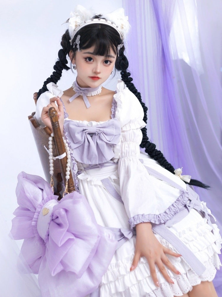 パープルビッグボウバックパック