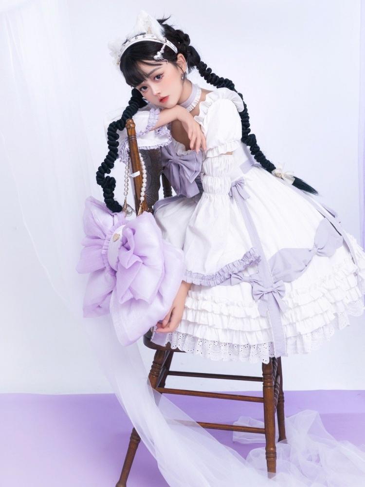 パープルビッグボウバックパック