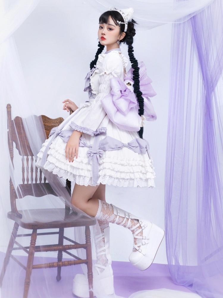 パープルビッグボウバックパック