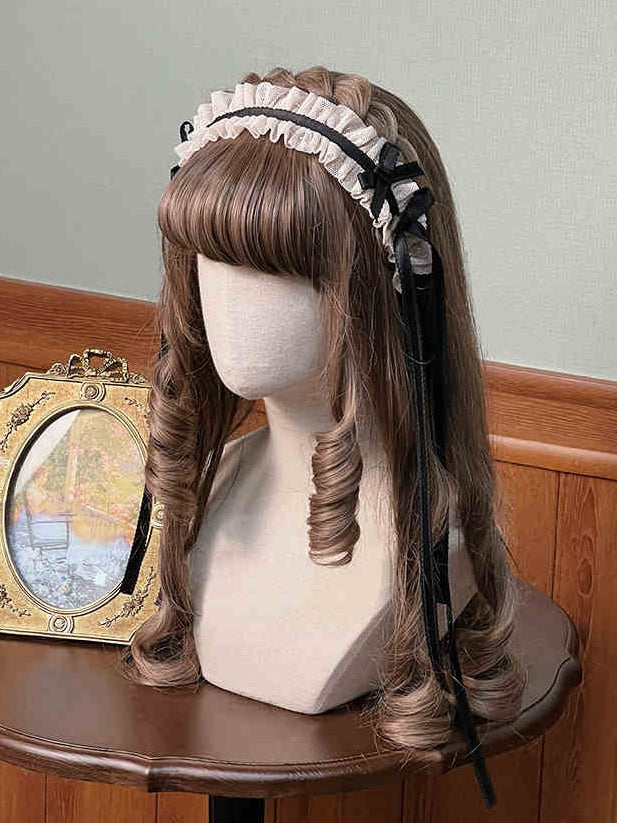 パープル/ブラックリボンボウノットKC