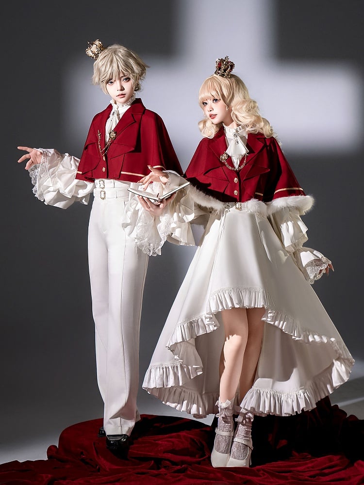 Ouji Red Cape Collar Blazer Lolita