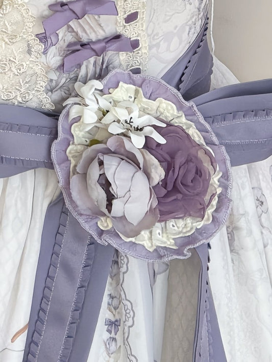 Lila Blumen Haarspange