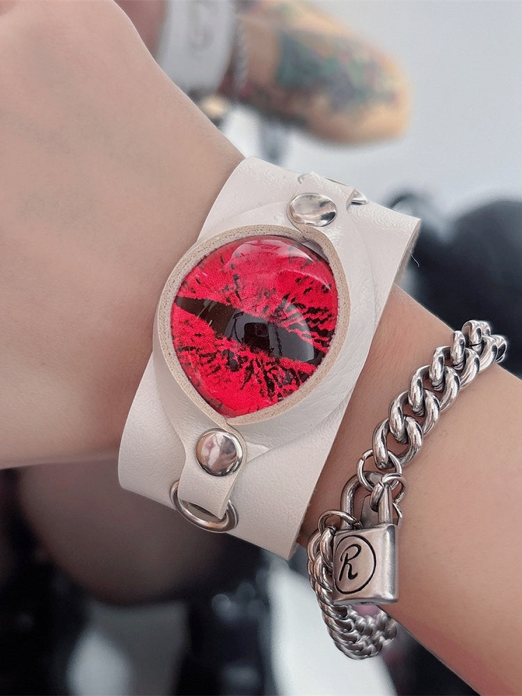 Bracelet 5 Details Studs Eye Kawaii Options Design Guro Color