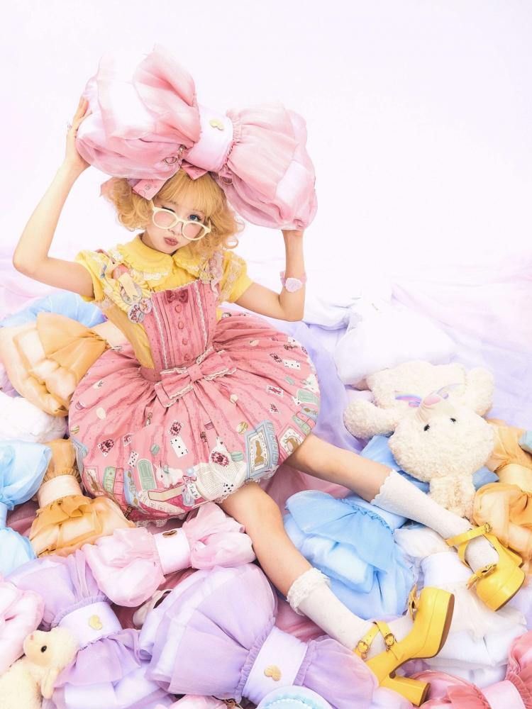 ベストセラー ライトピンクのキュートなビッグリボンバックパック