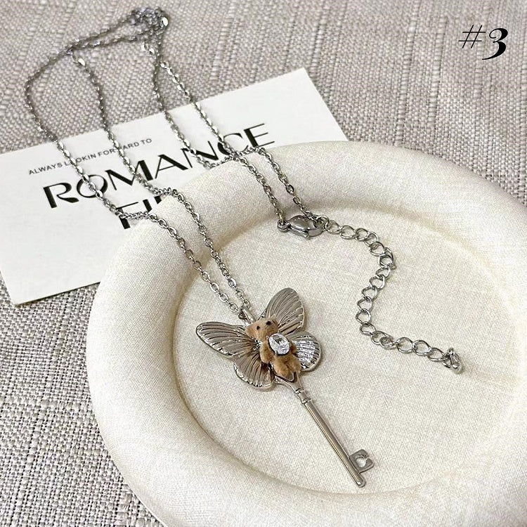 Light Coffee Teddy Necklace/Ring