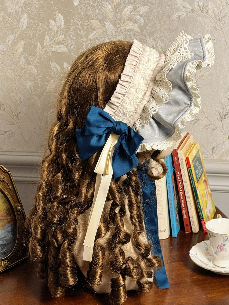 Blue / Brown Lolita Bonnet