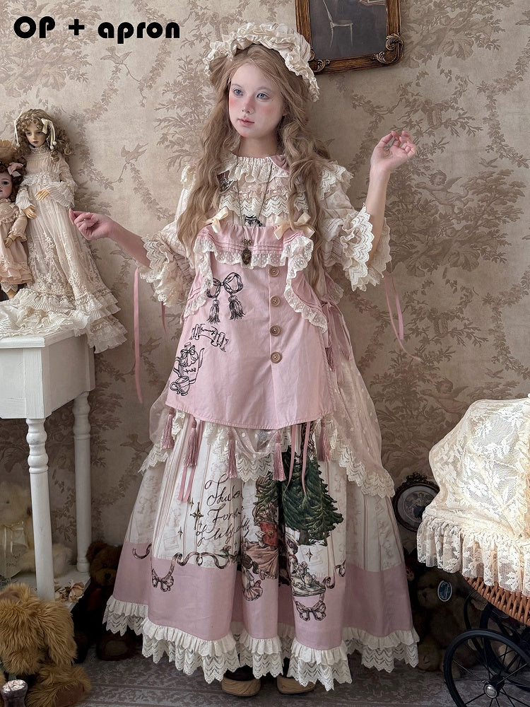 Available Cotton Ruffle Drawstring Dress Neck Plus Round Sizes Overlay Lolita Sweet