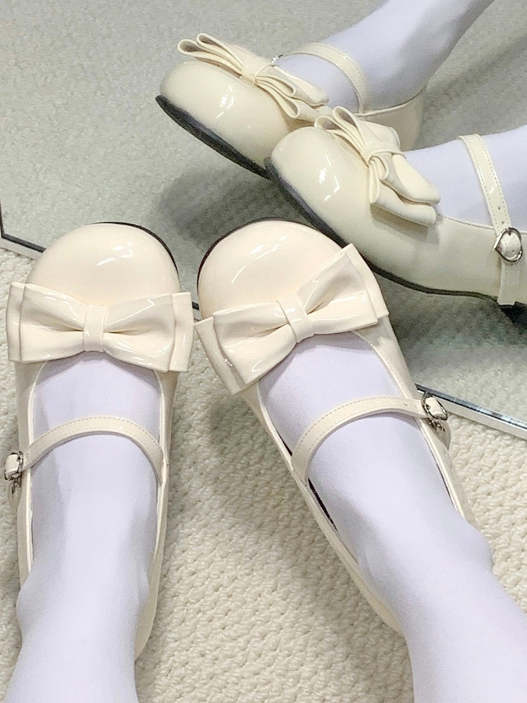 Lolita Mary Janes mit mittlerem Absatz Tea Sweet – Partyschuhe Gelb