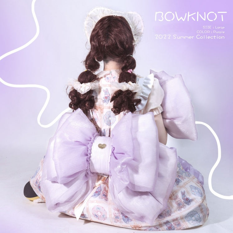 パープルビッグボウバックパック