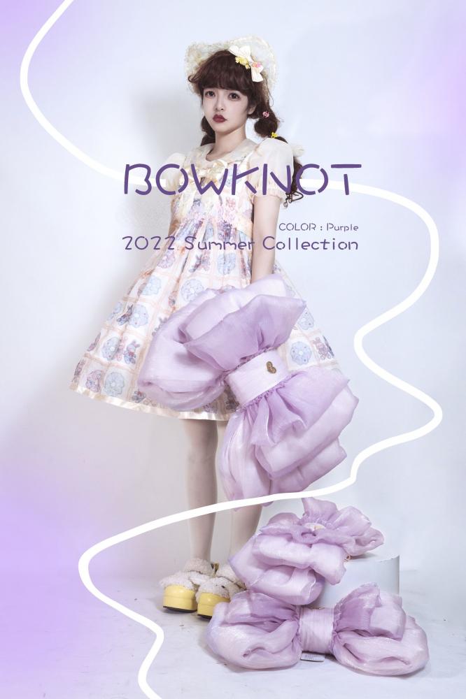 パープルビッグボウバックパック