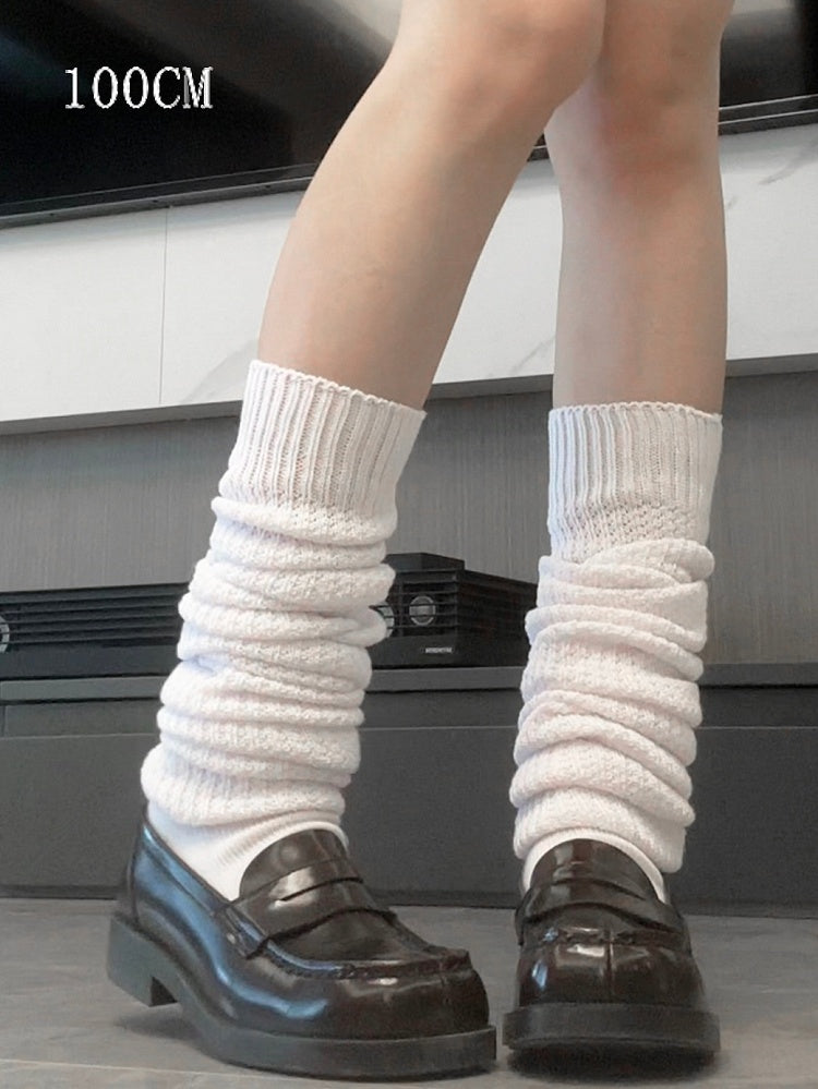 Uniform Calf JK 60CM/100CM Socks Knitted Length White