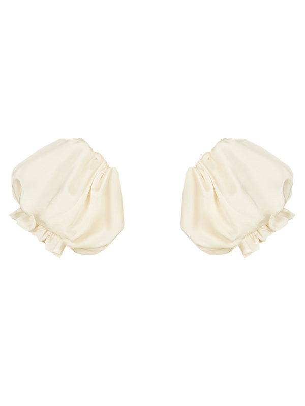 / Puffärmel Grau Beige Blau