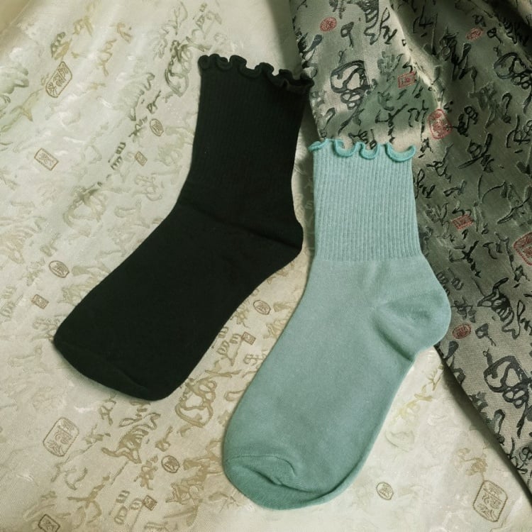 Grün & Schwarz / Rot & Schwarz Socken