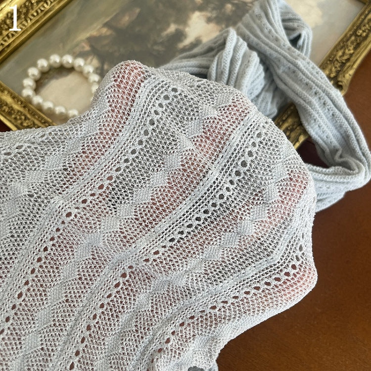 und Perlenanhänger/Blumenbesatz unter dem Knie Hohlsocken/Graue Strümpfe Strumpfhose/Bein Grau Sternförmig mit Strängen Schleife Halbtransparent