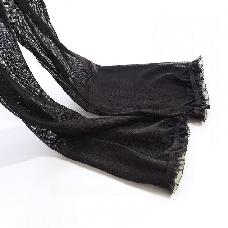 Trim Sleeves Black Gothic Lace