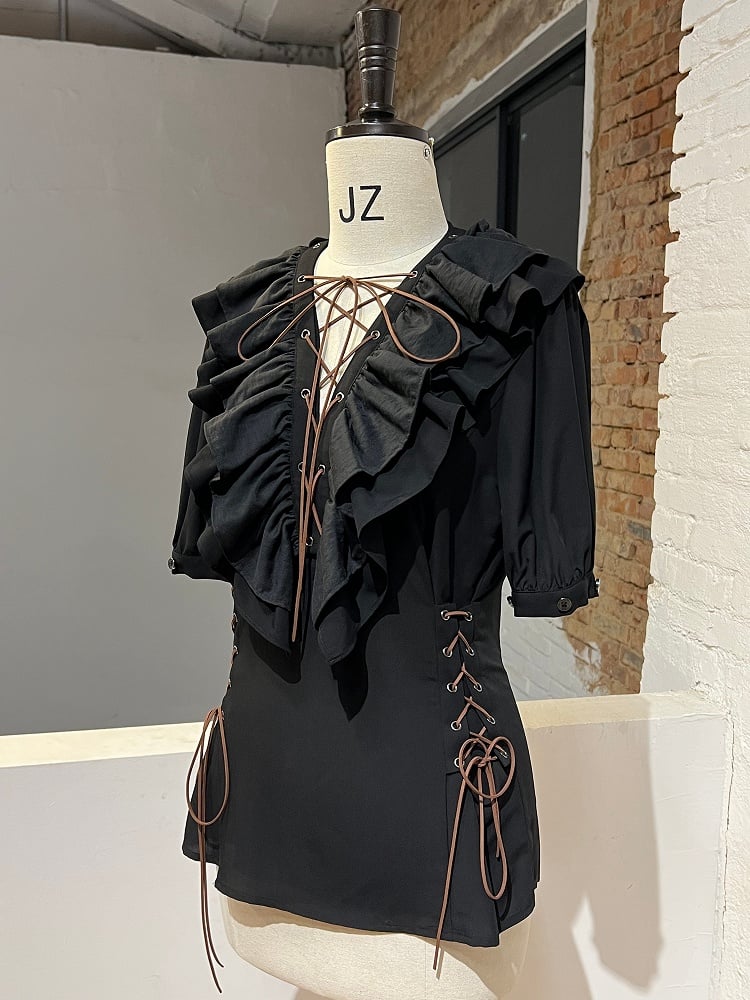 Pirate with Blouse Ouji Options Vibes Lolita Two Black Detachable Sleeve