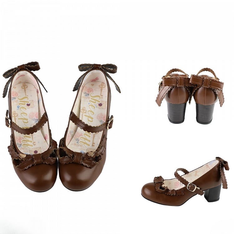 Heart Brown Top Janes Decorated at Mary Bow